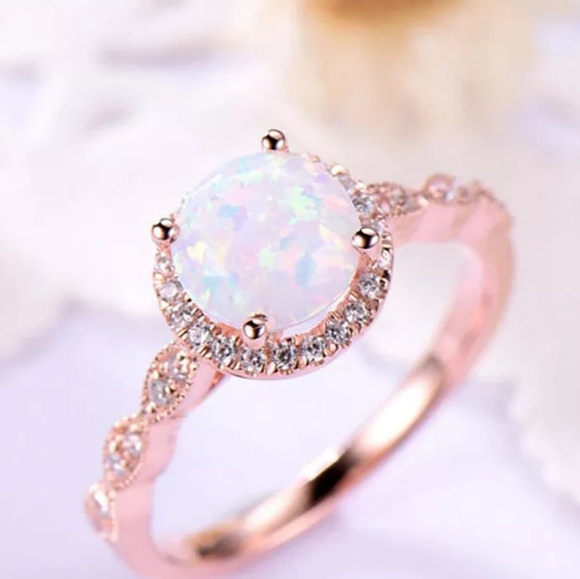 4 for $25! Opalescent rose gold ring - Picture 2 of 3